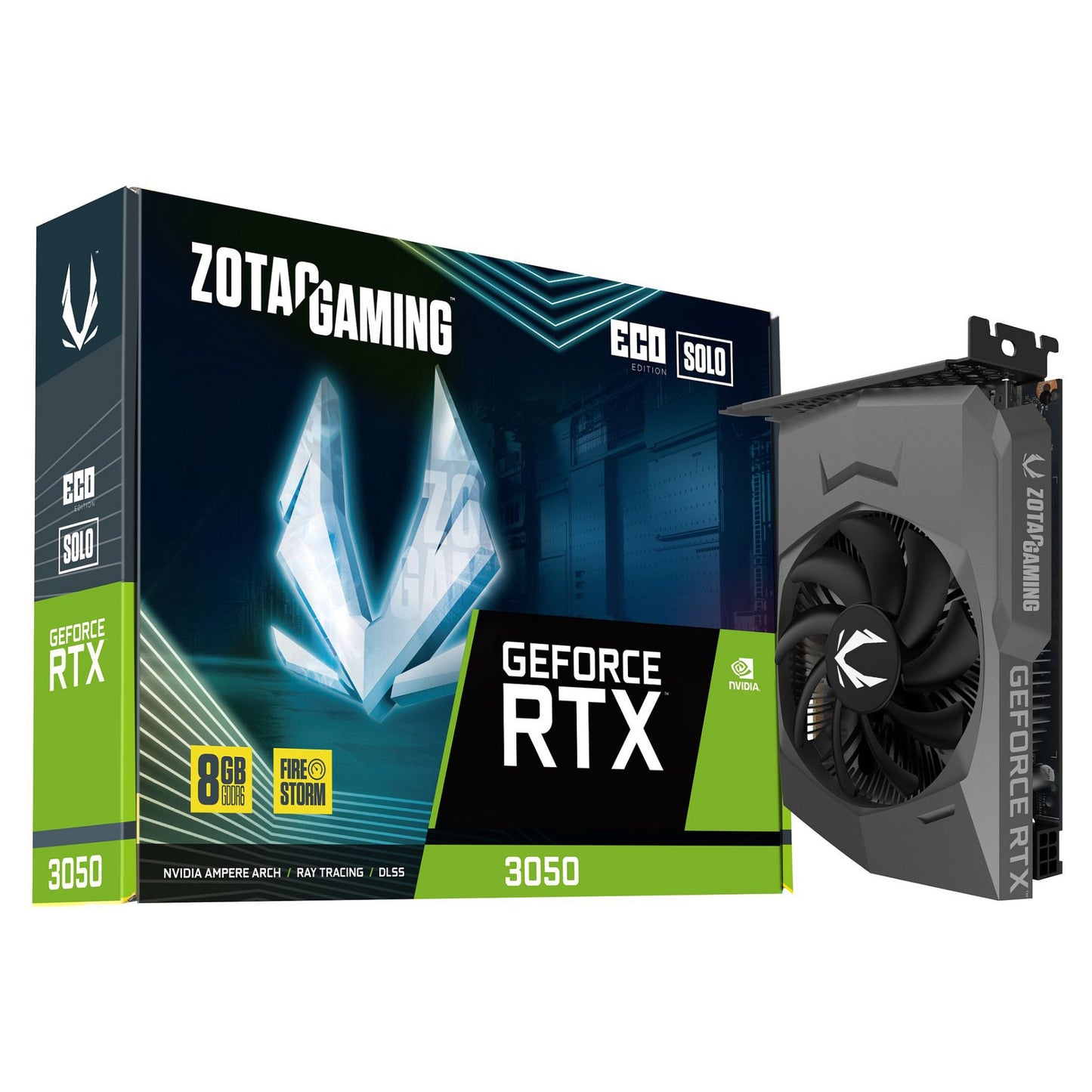 RTX 3050 8GB ZOTAC Gaming ECO Solo GDDR6 1Fan