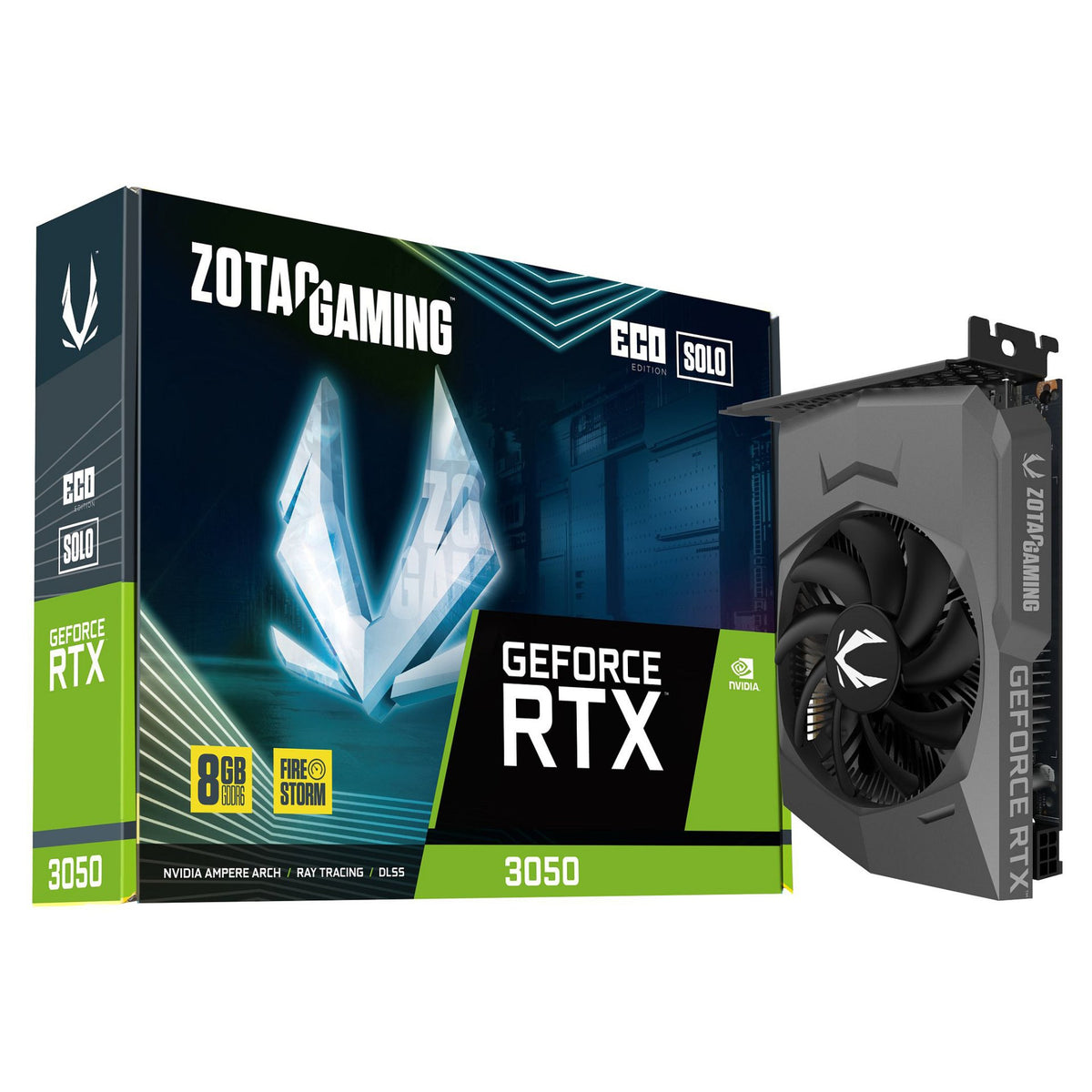 RTX 3050 8GB ZOTAC Gaming ECO Solo GDDR6 1Fan