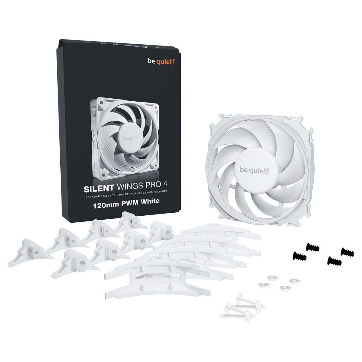 120mm be quiet! SILENT WINGS PRO 4 White PWM