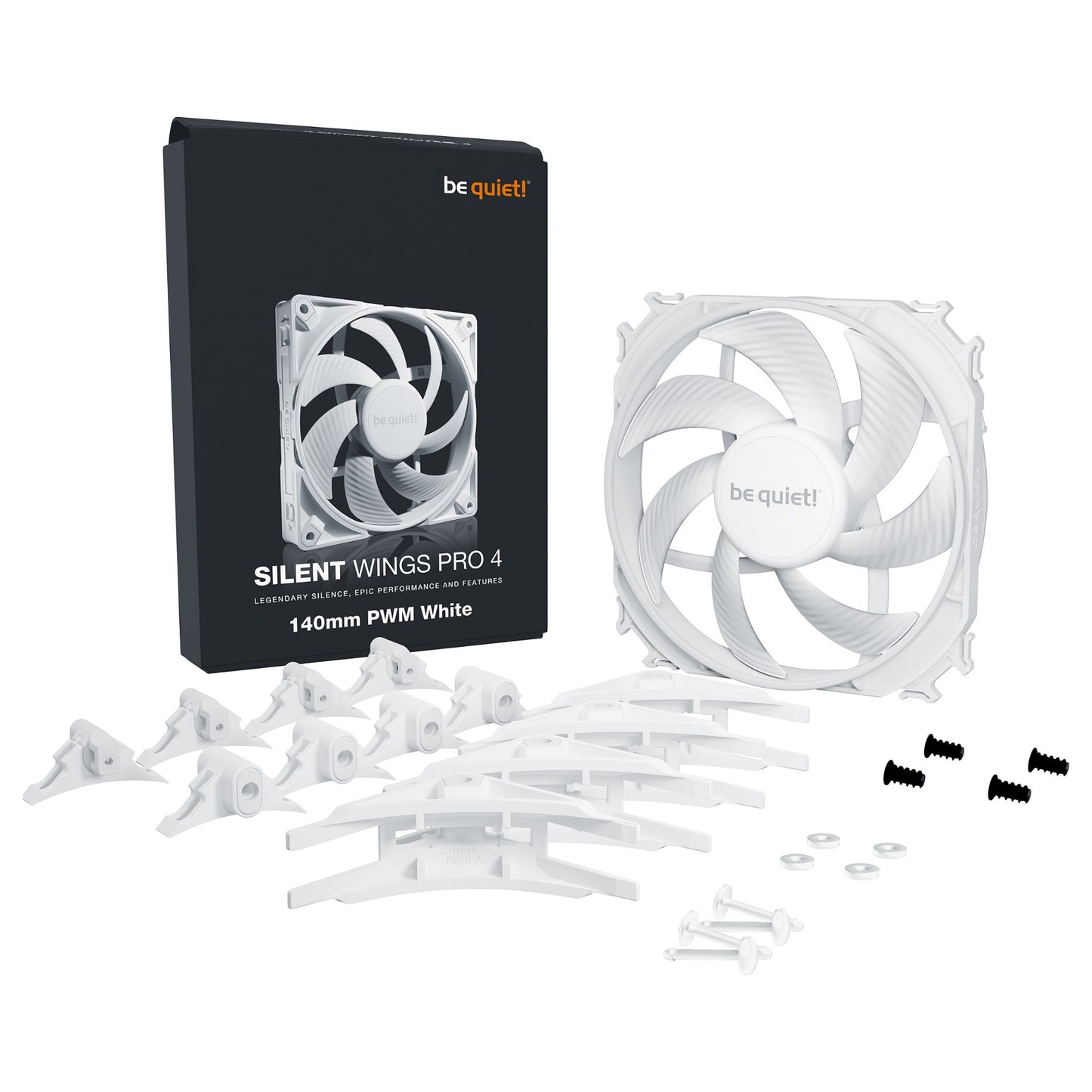 140mm be quiet! SILENT WINGS PRO 4 White PWM