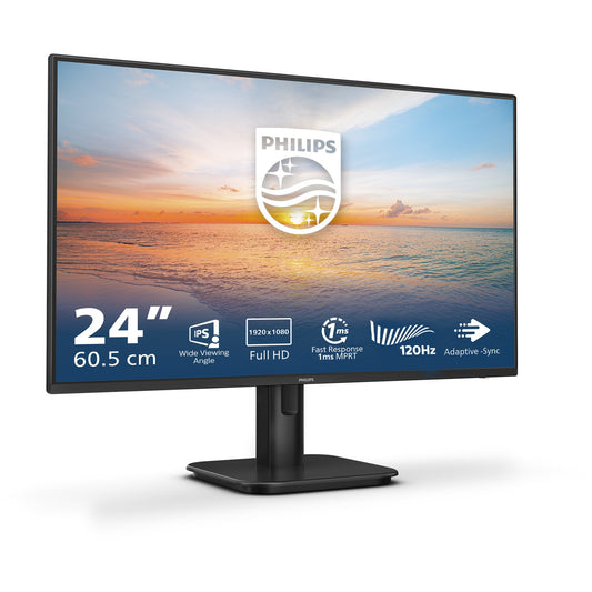 61cm/24" (1920x1080) Philips 24E1N1100A 16:9 FHD IPS 1ms 100Hz VGA HDMI Speaker Black