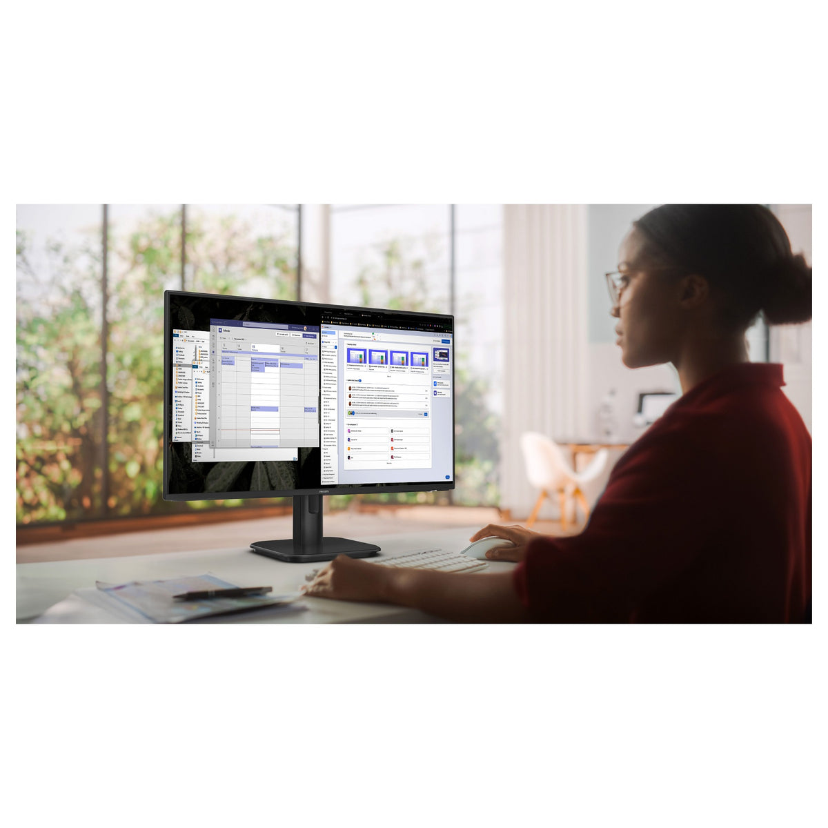 61cm/24" (1920x1080) Philips 24E1N1100A 16:9 FHD IPS 1ms 100Hz VGA HDMI Speaker Black