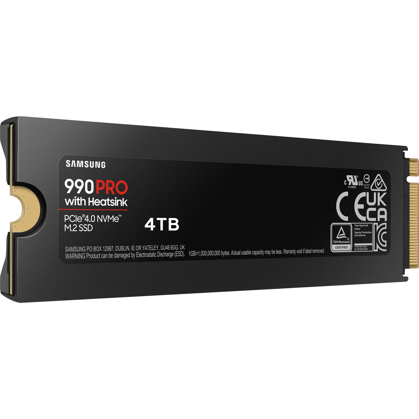 M.2 4TB Samsung 990 PRO Heatsink NVMe PCIe 4.0 x 4 retail