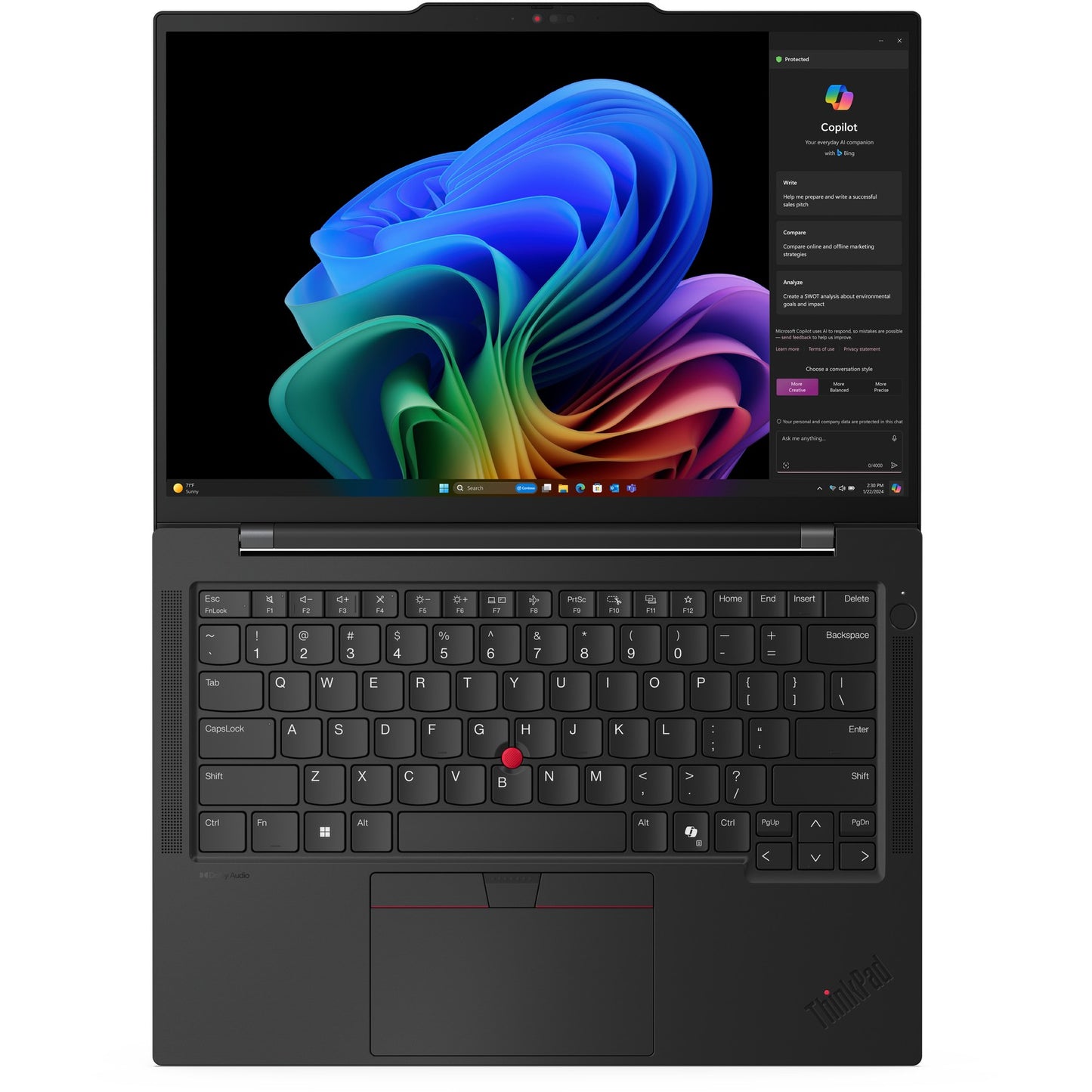 Lenovo AI ThinkPad T14s G6 QS X1E-78-100/32GB/1TBSSD/W11Pro/black