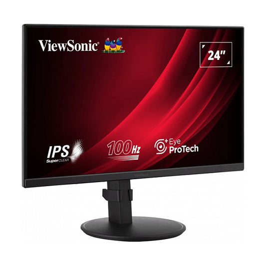 61cm/24" (1920x1080) ViewSonic VG2408A 16:9 FHD IPS 5ms 100Hz HDMI VGA DP Speaker Pivot Black