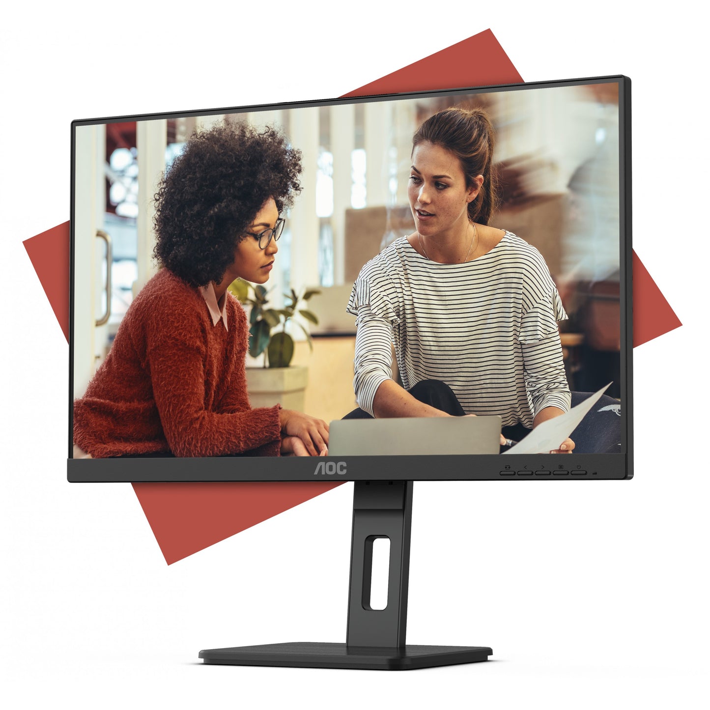 68,6cm/27" (1920x1080) AOC 27E3QAF 16:9 FHD IPS 4ms 75Hz HDMI VGA DP Speaker Pivot Black