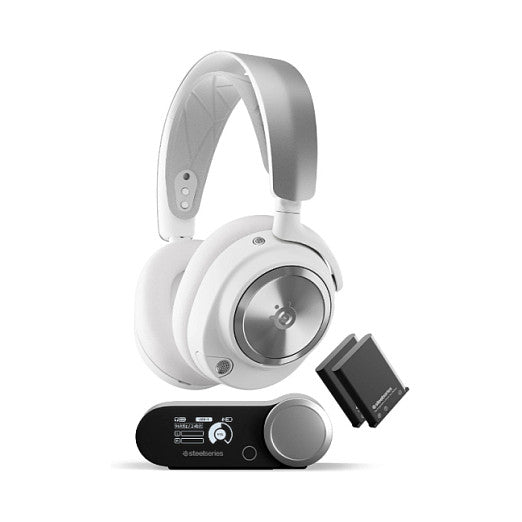 Steelseries Arctis Nova Pro Headset wireless overear ANC wihte