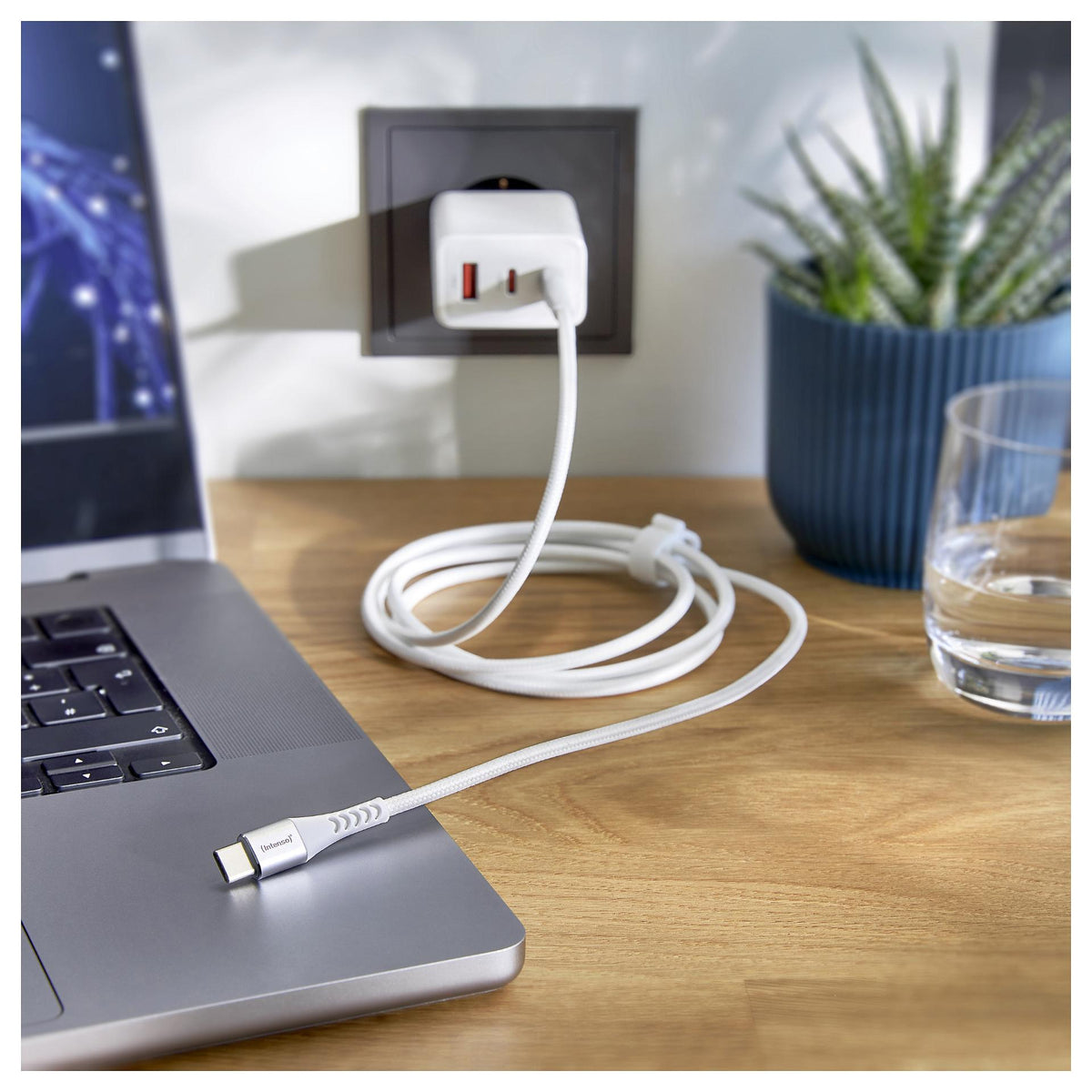 Intenso USB-C (ST-ST) 1,5m Ladekabel Weiß