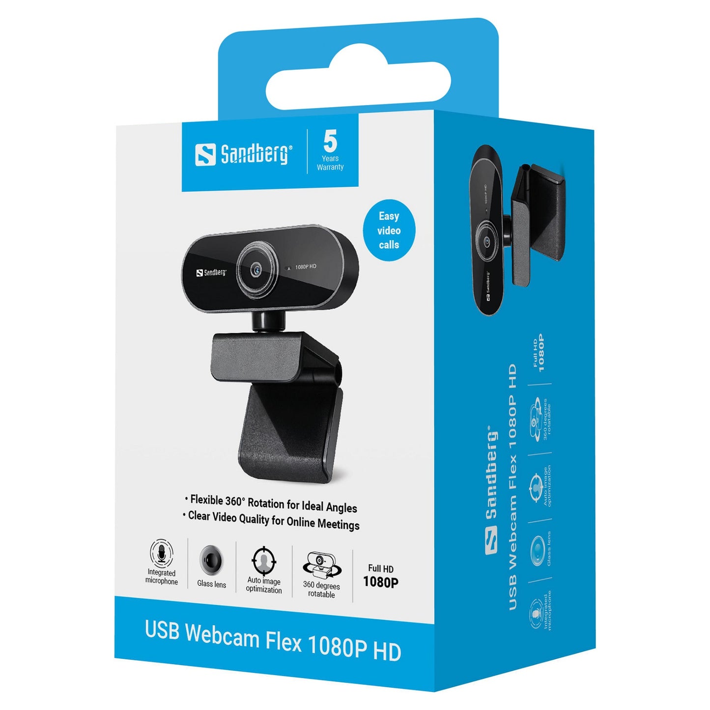Sandberg 133-97 Webcam Flex 1920x1080 Full HD
