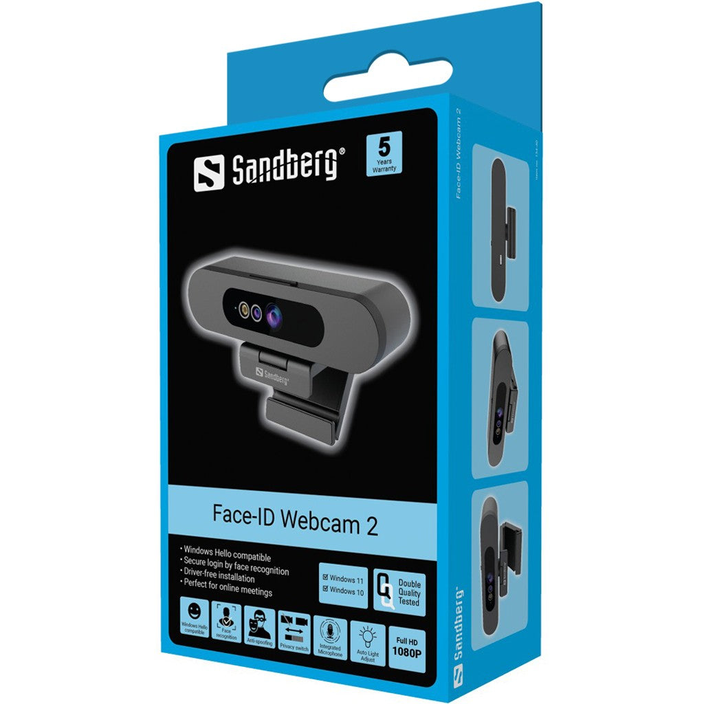 Sandberg 134-40 Face-ID Webcam 2 1920x1080 Full HD