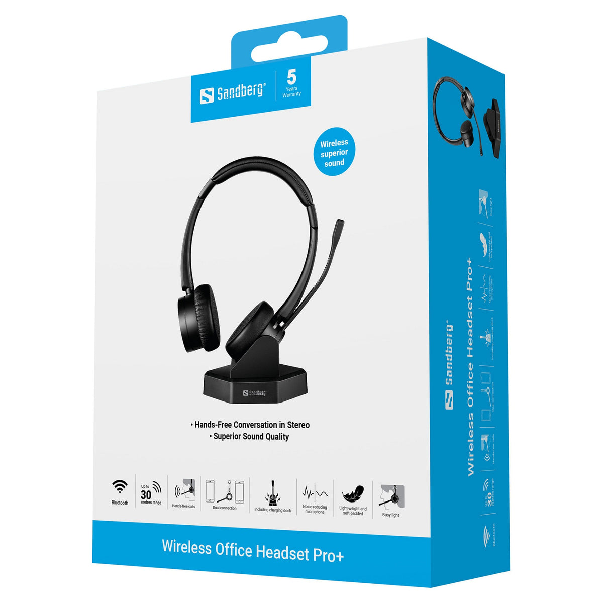 Sandberg 126-18 Bluetooth Office Headset Pro+