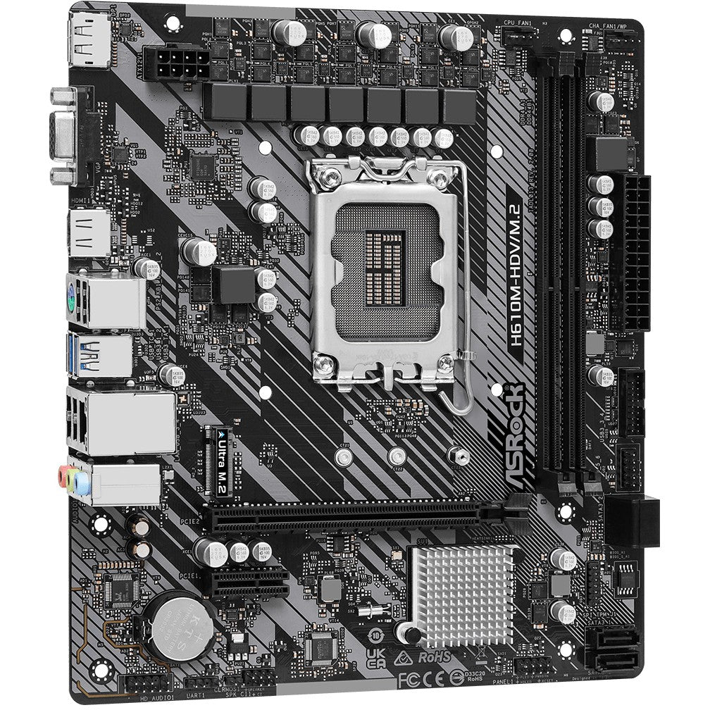 1700 ASROCK H610M-HDV/M.2 R2.0 mATX D4