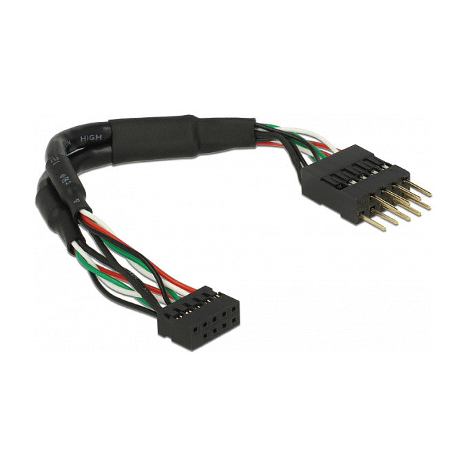 DeLock USB 2.0 Pin Header > 10 Pin Header 12cm Schwarz