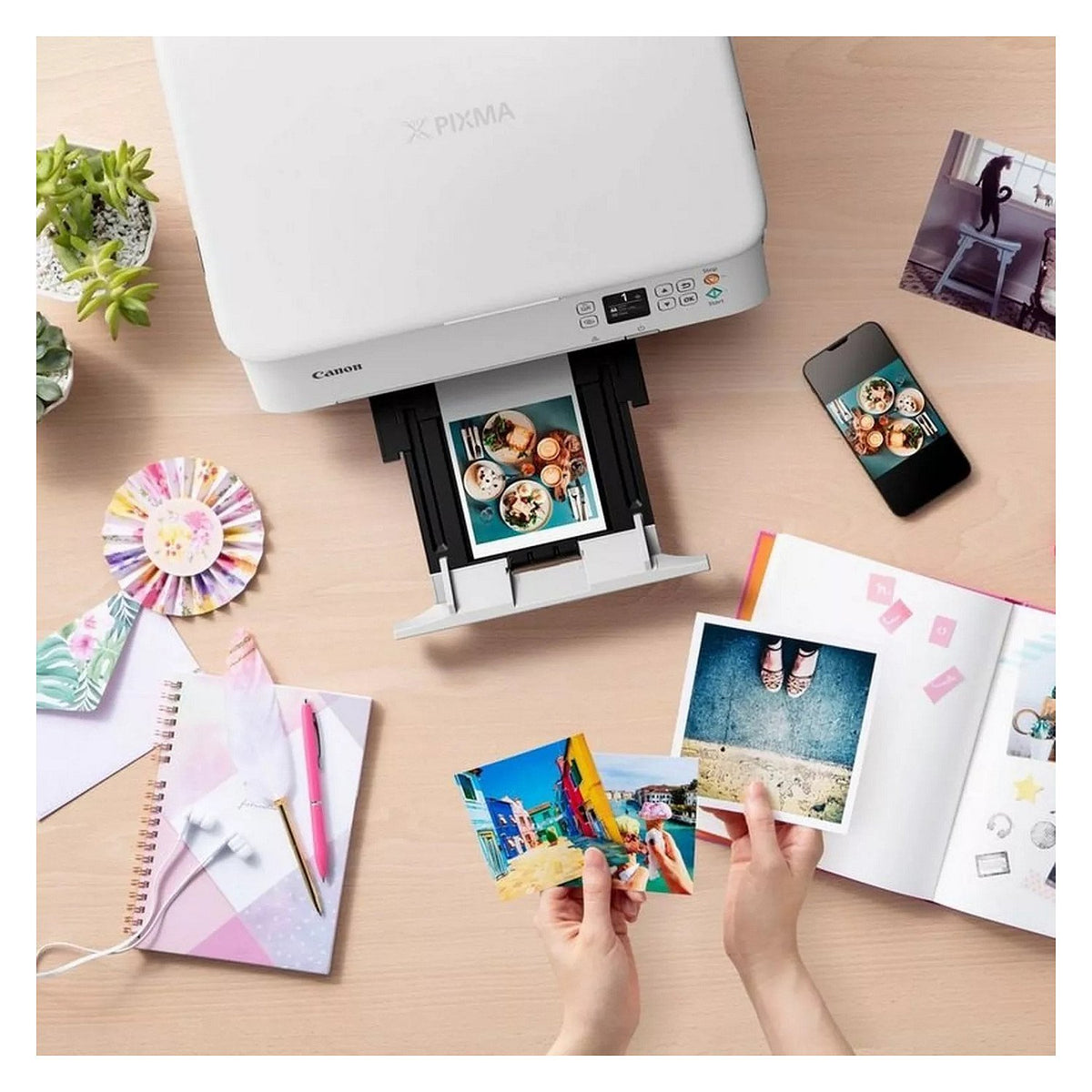 Canon PIXMA TS5351i Tinte-Multifunktionssystem 3in1 WLAN Duplex Weiß