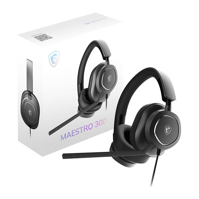 MSI Maestro 300 overear Gaming Headset wired black