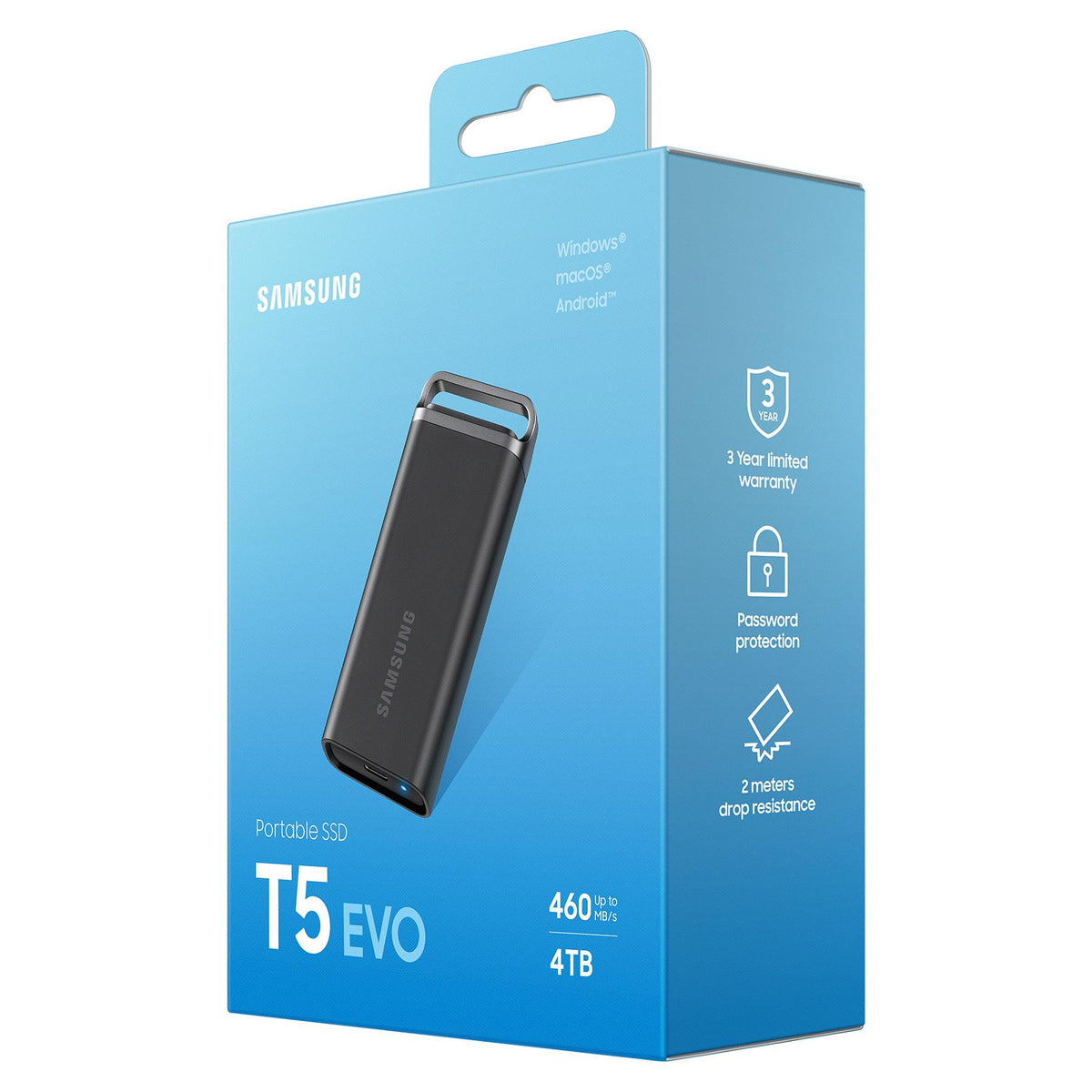 4TB Samsung Portable T5 EVO USB 3.2 Gen1 Black retail