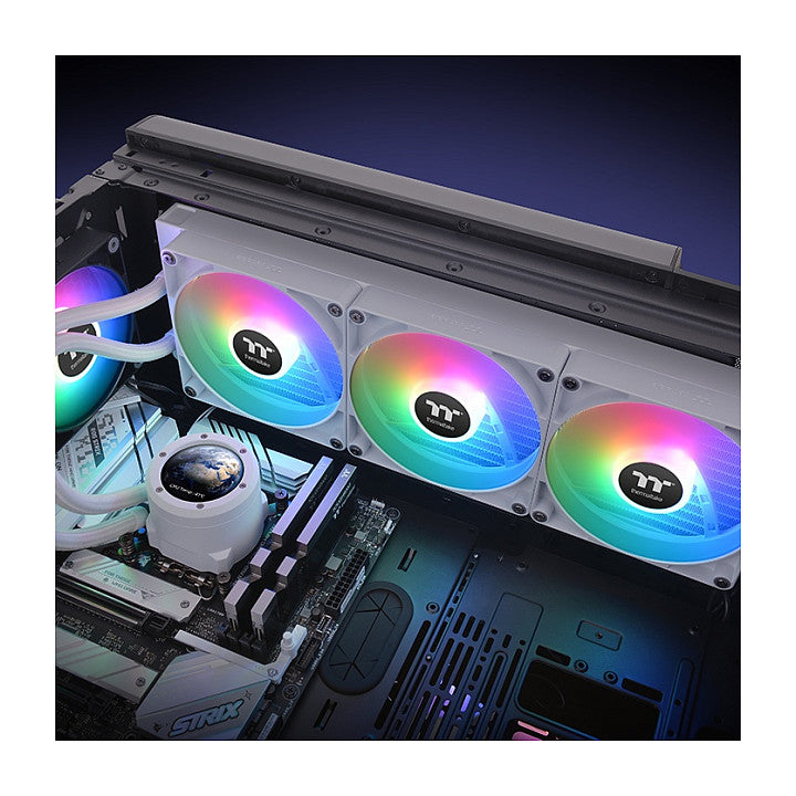 K Cooler Wasserkühlung Thermaltake TH420 V2 Ultra ARGB Sync CPU Liquid Cooler Snow Edition All-In-One
