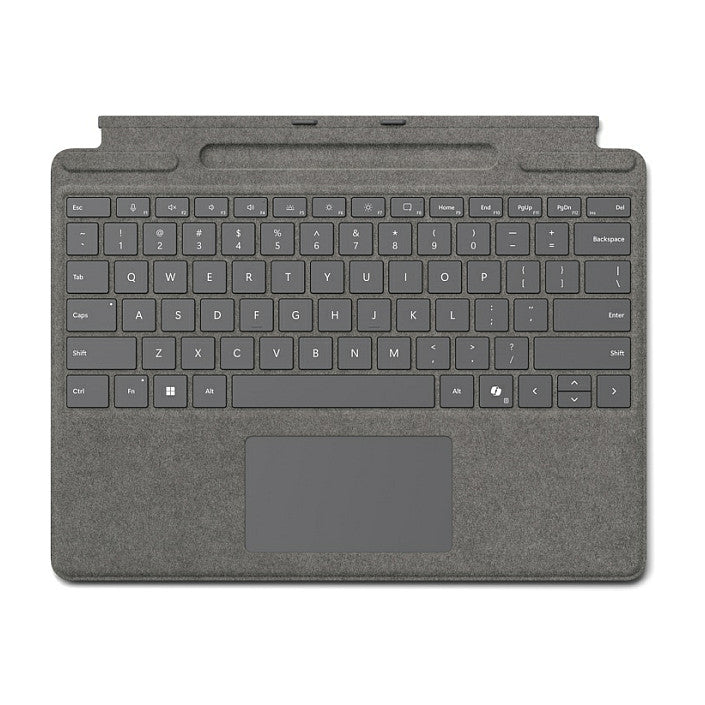 Microsoft Surface Pro 10/11/FB Keyboard + Copilot Taste - Alcantara Platin