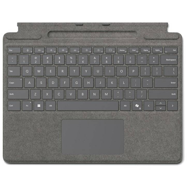 Microsoft Surface Pro 10/11/FB Keyboard + Copilot Taste - Alcantara Platin