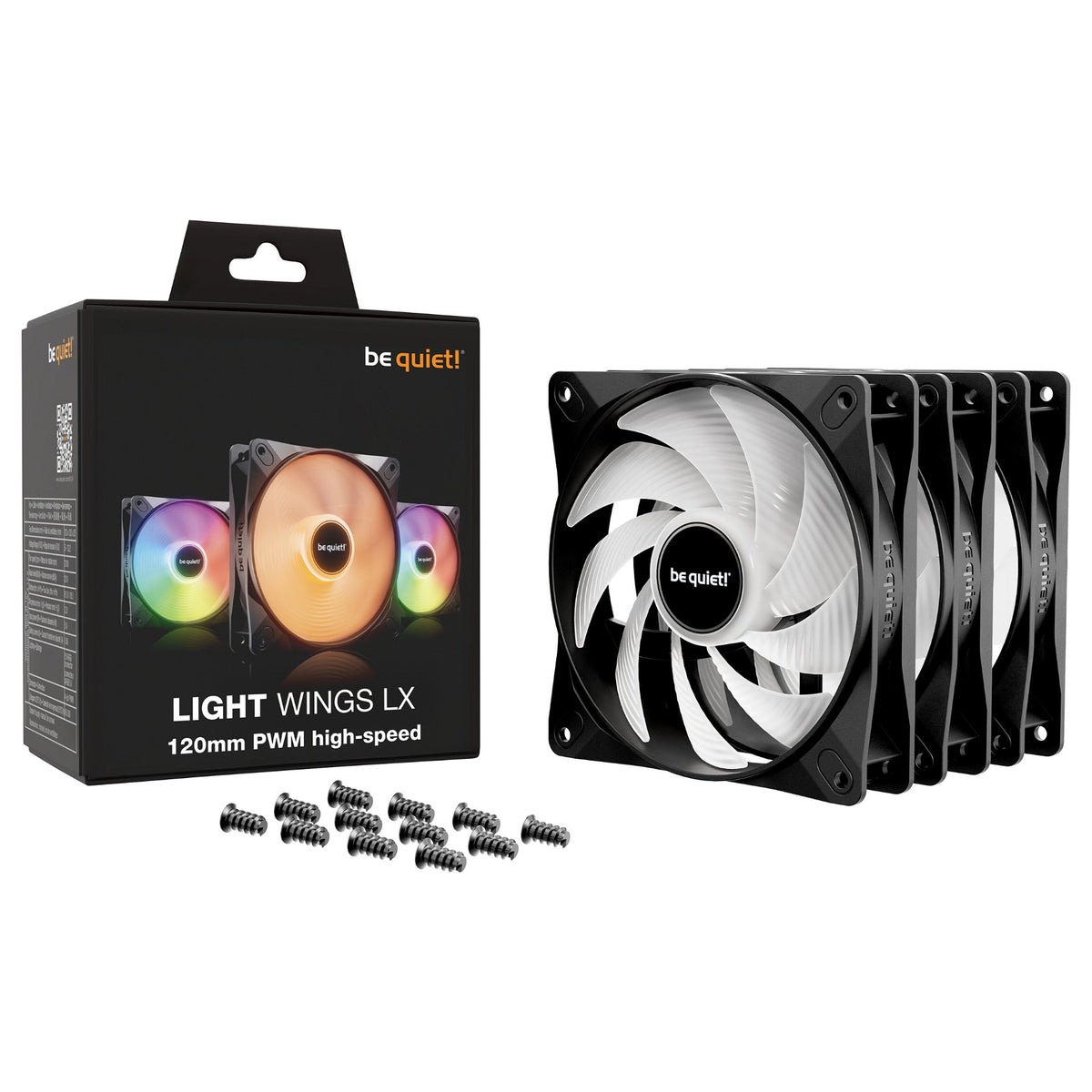 120mm be quiet! LIGHT WINGS LX PWM high-speed Triple-Pack