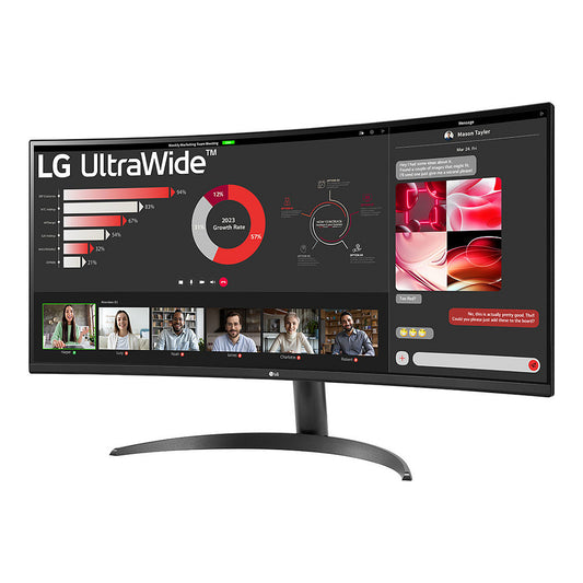 86,42cm/34" (3440x1440) LG 34WR50QK-B Ultra Wide Curved 100 Hz HDR10 5ms 2xHDMI DP