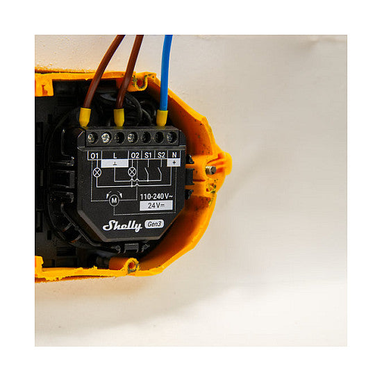 Shelly Relais "2PM Gen3" WLAN max. 16A 2 Kanäle BT Messfunktion Unterputz
