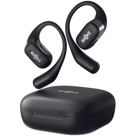 Shokz OpenFit Black Bluetooth Wireless Bone Conduction Headset
