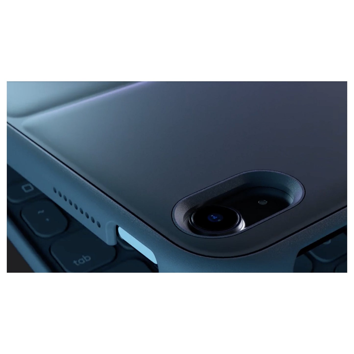 Logitech Slim Folio Bluetooth Tastatur und Schutzhülle iPad 10. 11. Generation grey QWERTZ DE