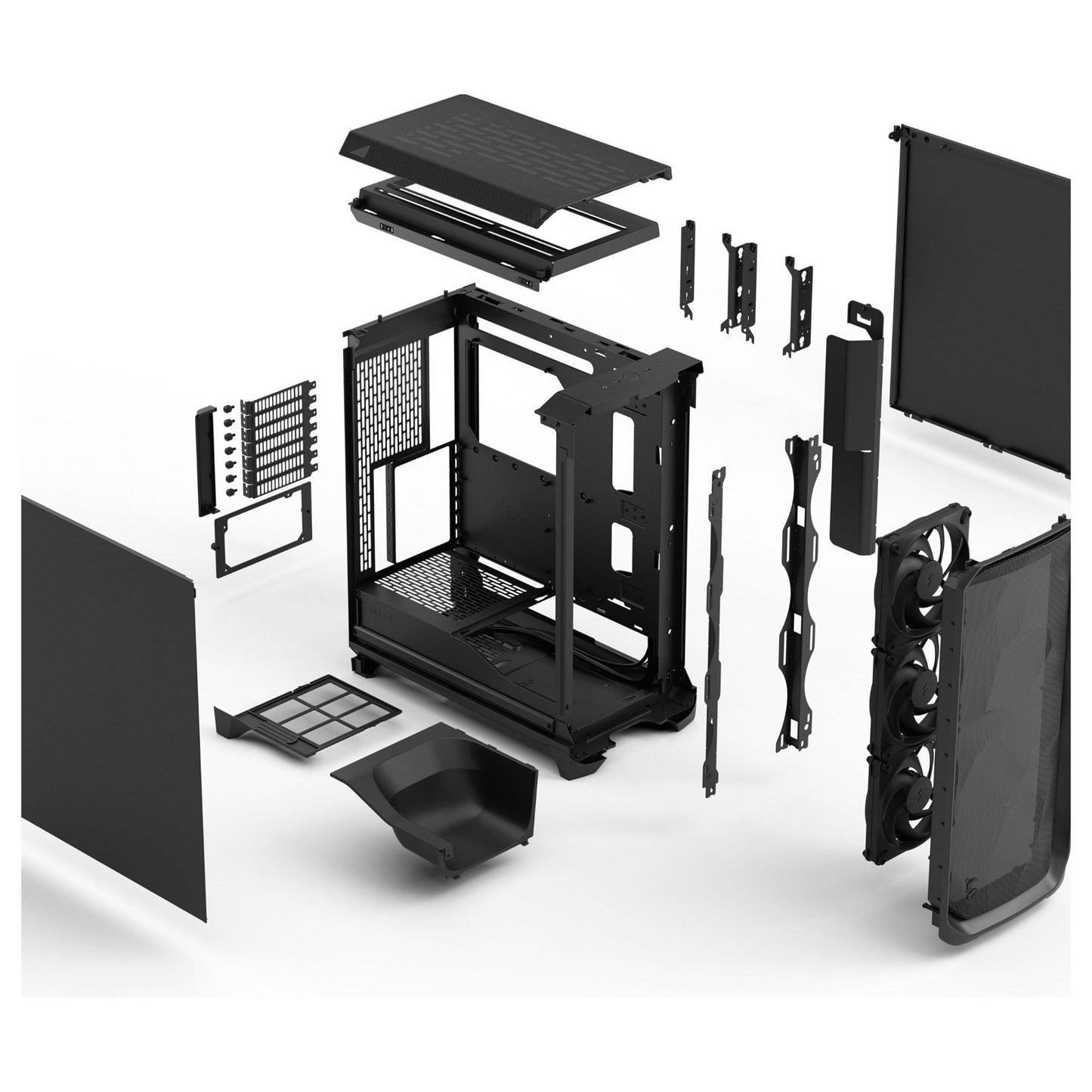 Midi Fractal Design Meshify 3 Black Solid
