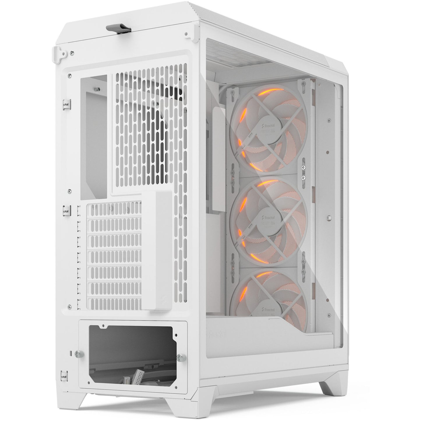 Midi Fractal Design Meshify 3 White RGB TG Light Tint