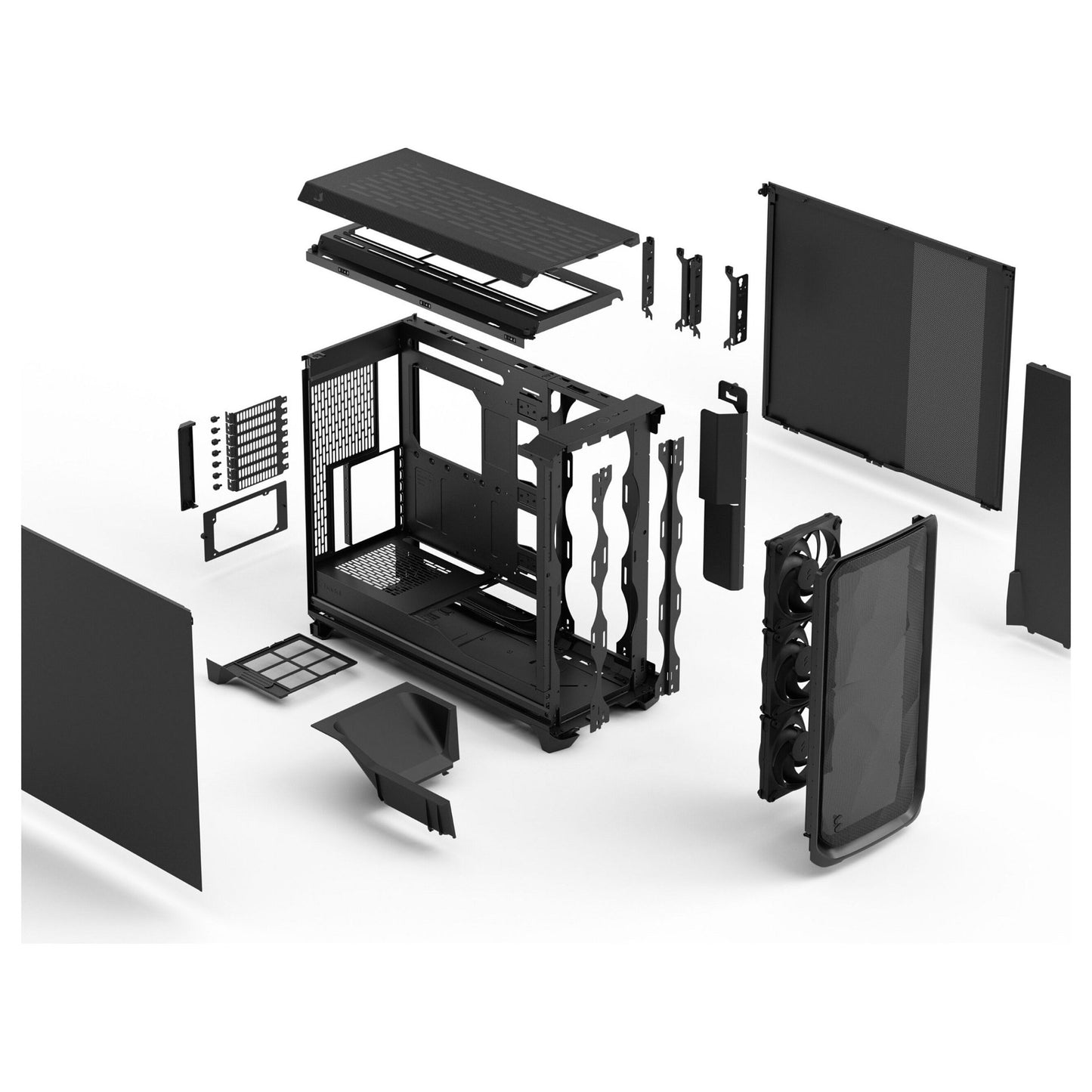 Midi Fractal Design Meshify 3 XL Black Solid