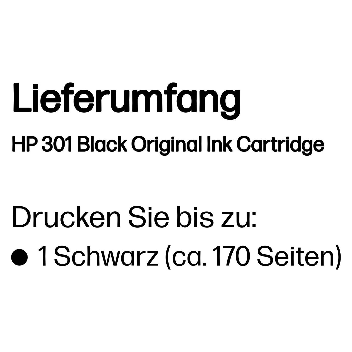 HP Tinte 301 CH561EE Schwarz