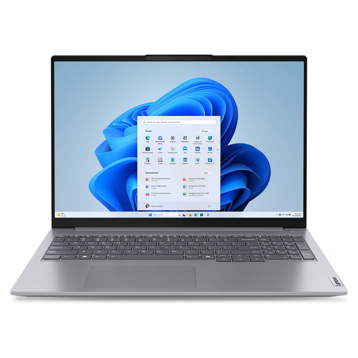 Lenovo ThinkBook 16 G7 RYZ5 7535HS/16GB/512SSD/W11Pro silver