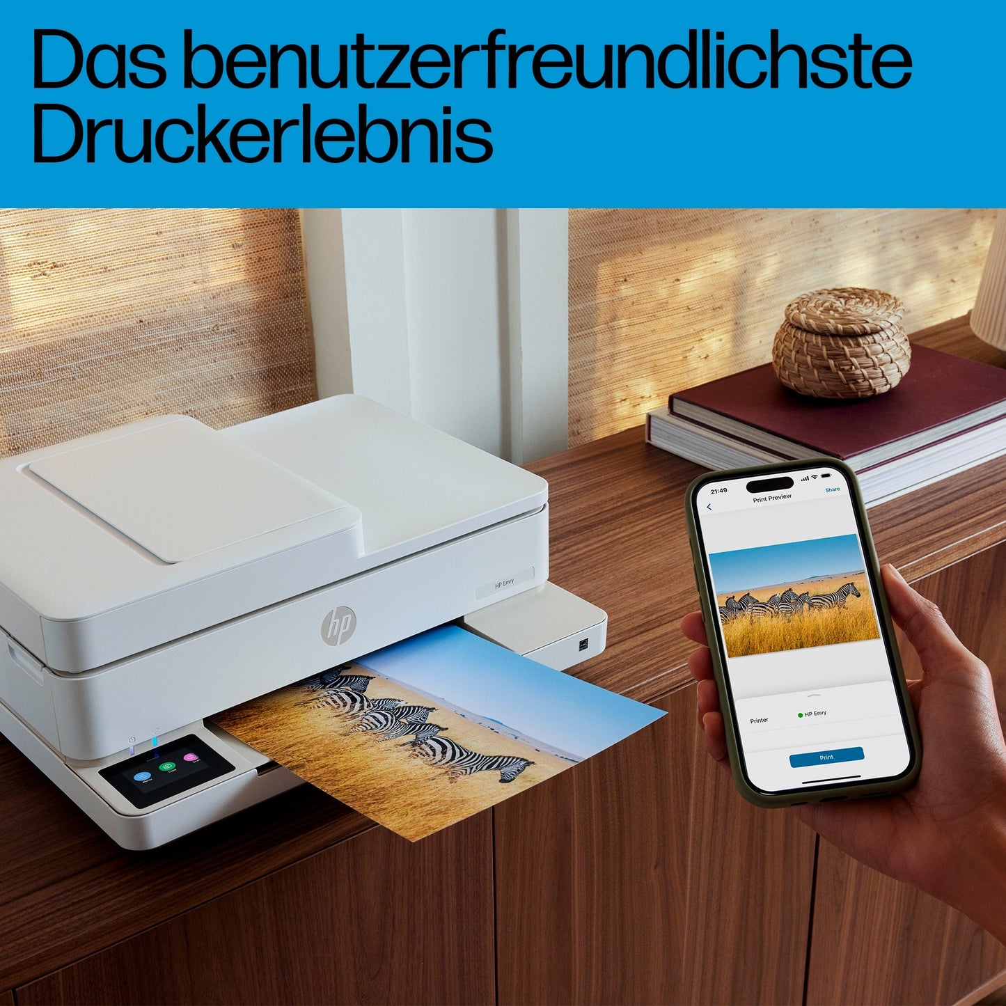 T HP Envy 6520e Tinte-Multifunktionsdrucker 3in1 WiFi Duplex ADF