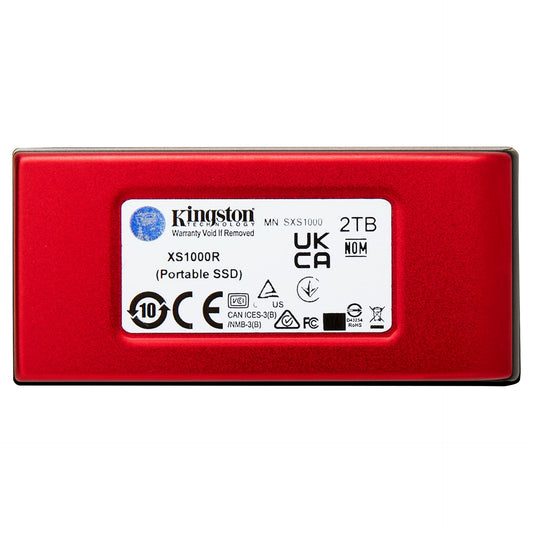 2TB Kingston XS1000 USB 3.2 Gen2 Red
