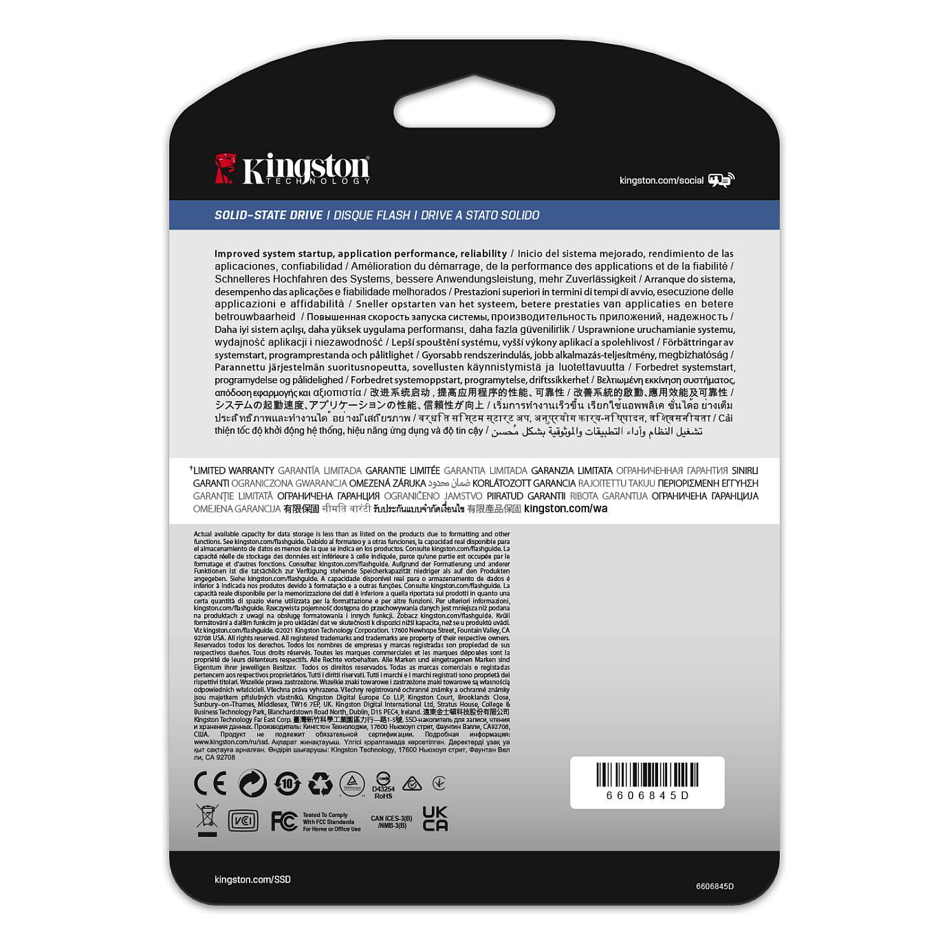 Ent. 2,5" 480GB Kingston DC600M