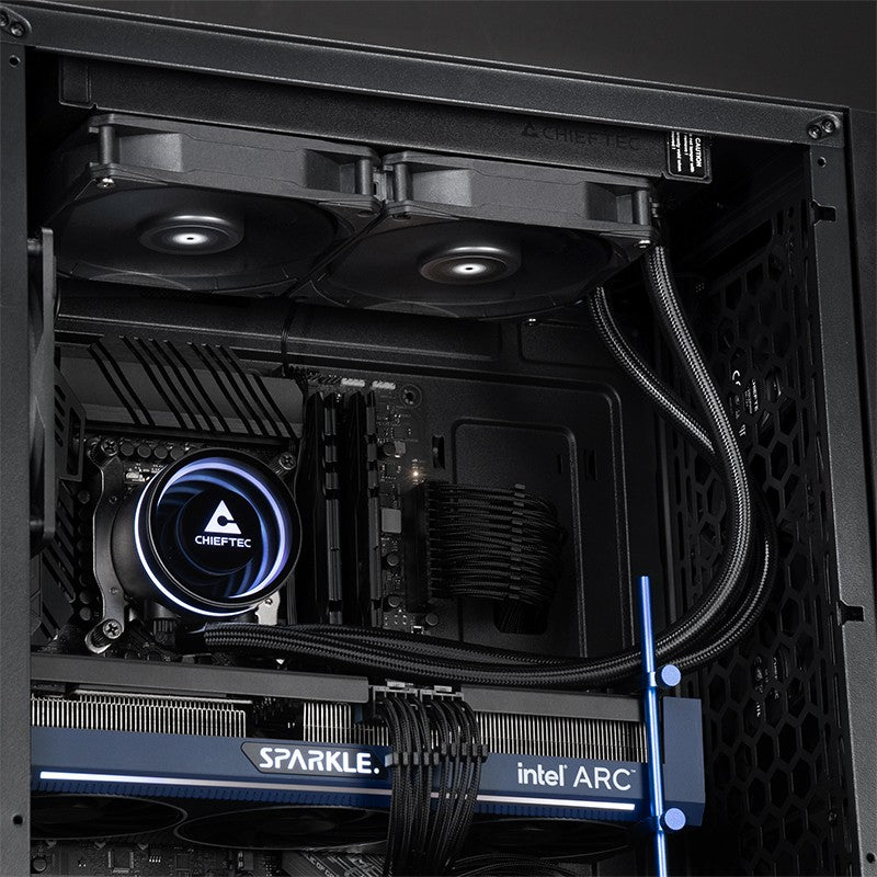 K Cooler Wasserkühlung Chieftec Iceberg 240 DARK multi Cooler | 1700; 1200; 1150; 1151; 1155; 1156; 1200; AM5/4/3+/2+/2