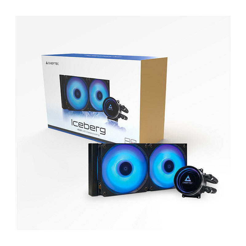 K Cooler Wasserkühlung Chieftec Iceberg 240 RGB multi Cooler | 1700; 1200; 1150; 1151; 1155; 1156; 1851; AM5/4/3+/2+/2