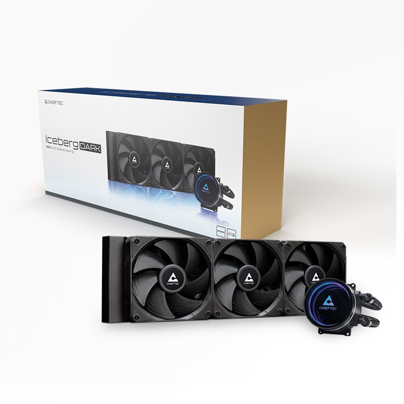 K Cooler Wasserkühlung Chieftec Iceberg 360 DARK multi Cooler | 1700; 1200; 1150; 1151; 1155; 1156; 1851; AM5/4/3+/2+/2