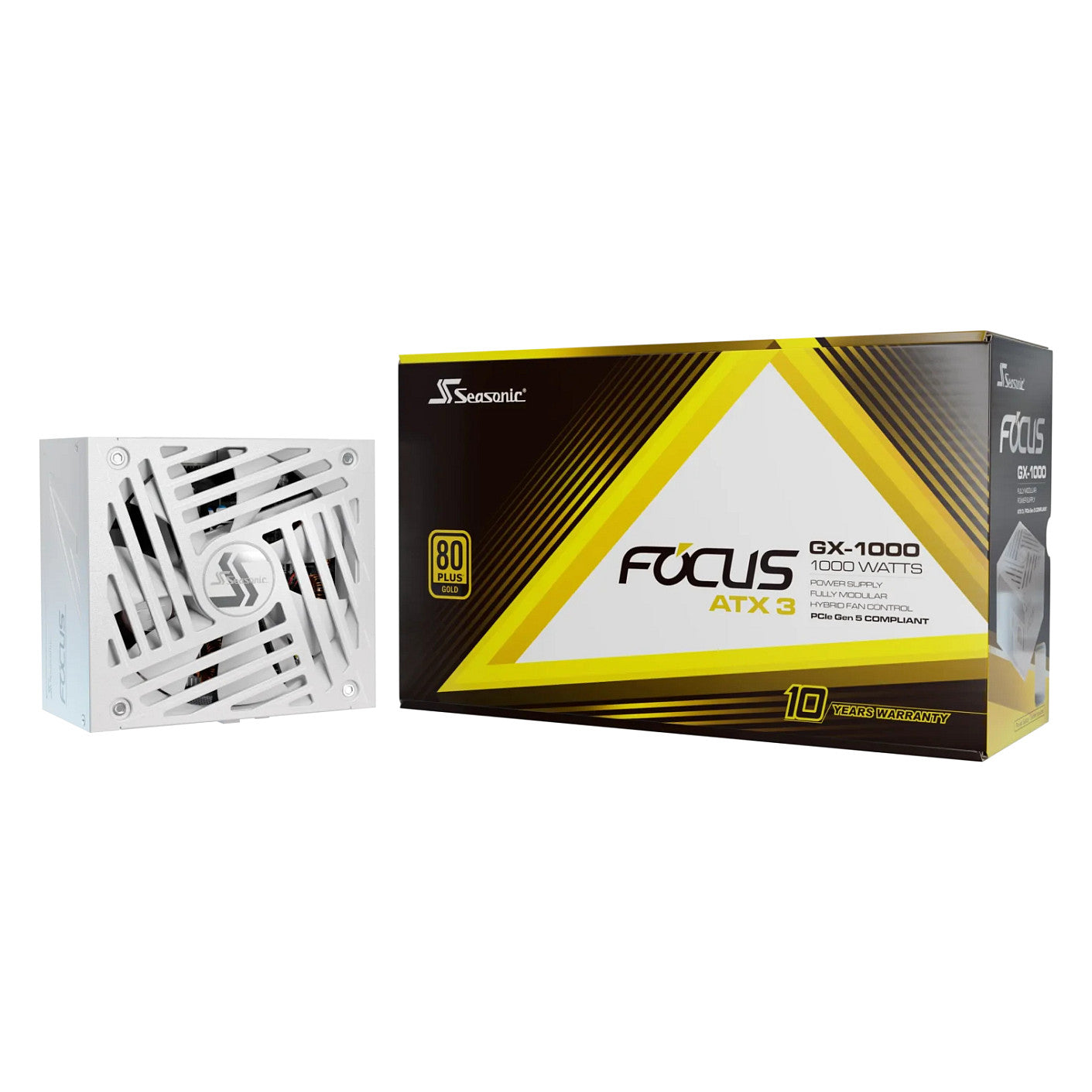 1000W Seasonic FOCUS-GX-1000-V4-WHITE ATX 3.1 80+ Gold