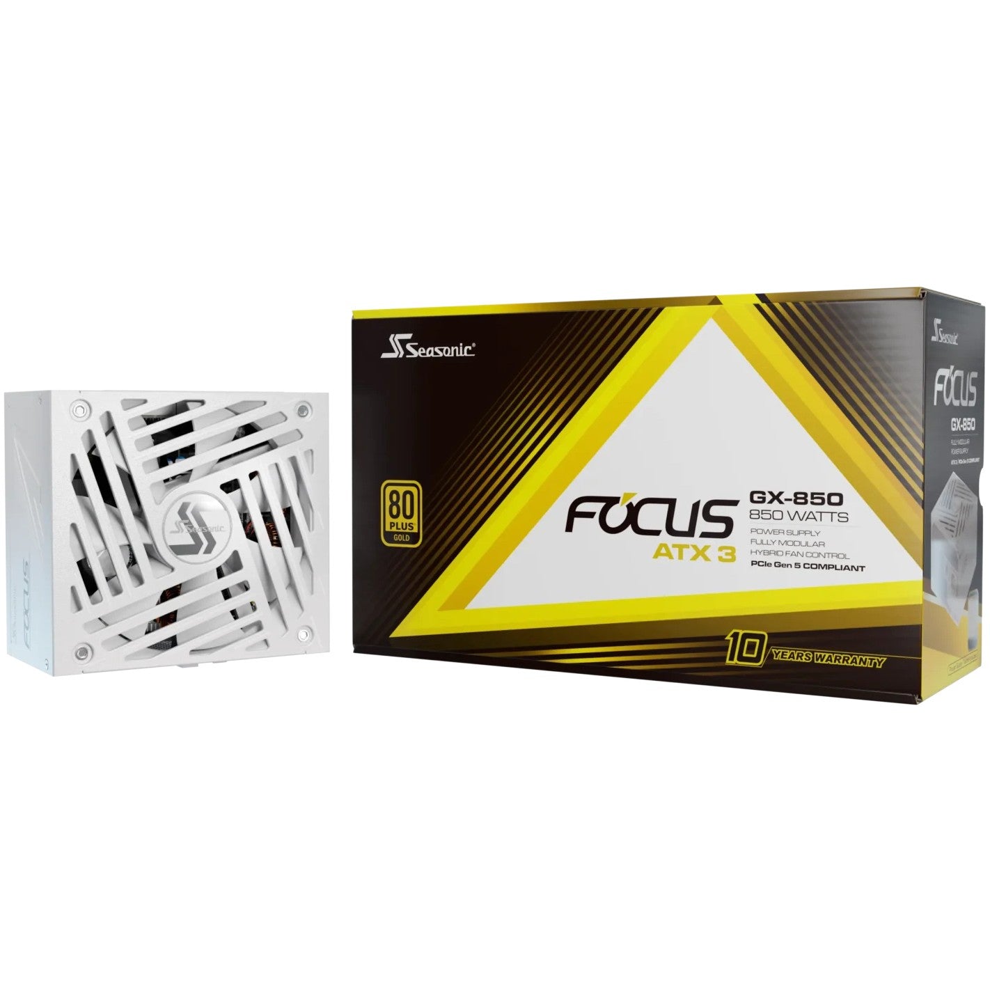 850W Seasonic FOCUS-GX-850-V4-WHITE ATX 3.1 80+ Gold