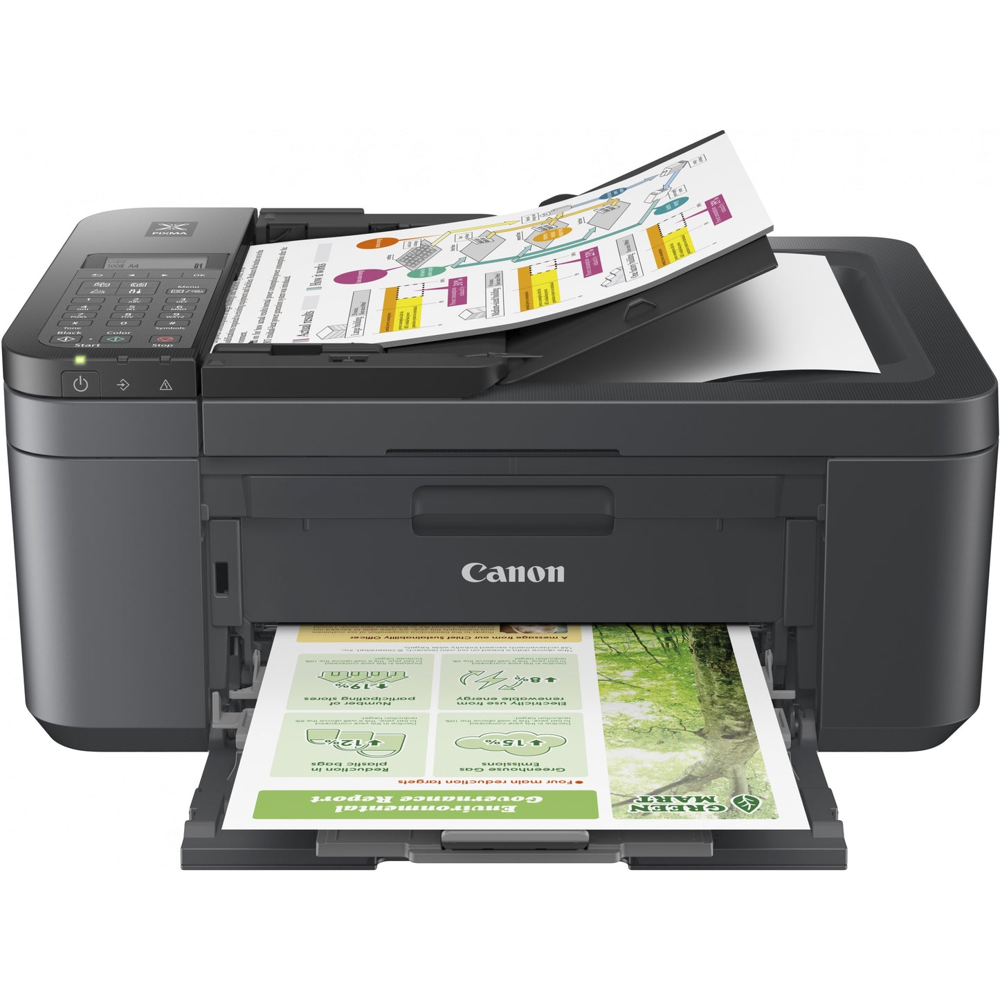 T Canon PIXMA TR4755i Tinte-Multifunktionsdrucker 4in1 A4 WLAN Duplex ADF
