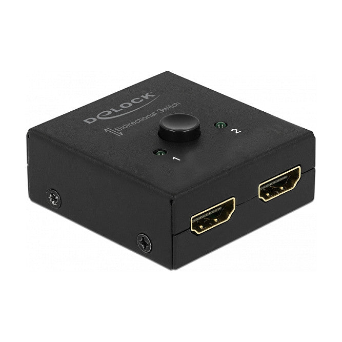 DELOCK HDMI 2 - 1 Umschalter bidirektional 4K 60 Hz kompakt