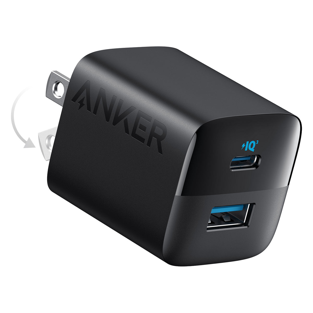 Anker 323 Charger 33W 1 x USB-A 1 x USB-C PIQ 3.0 black