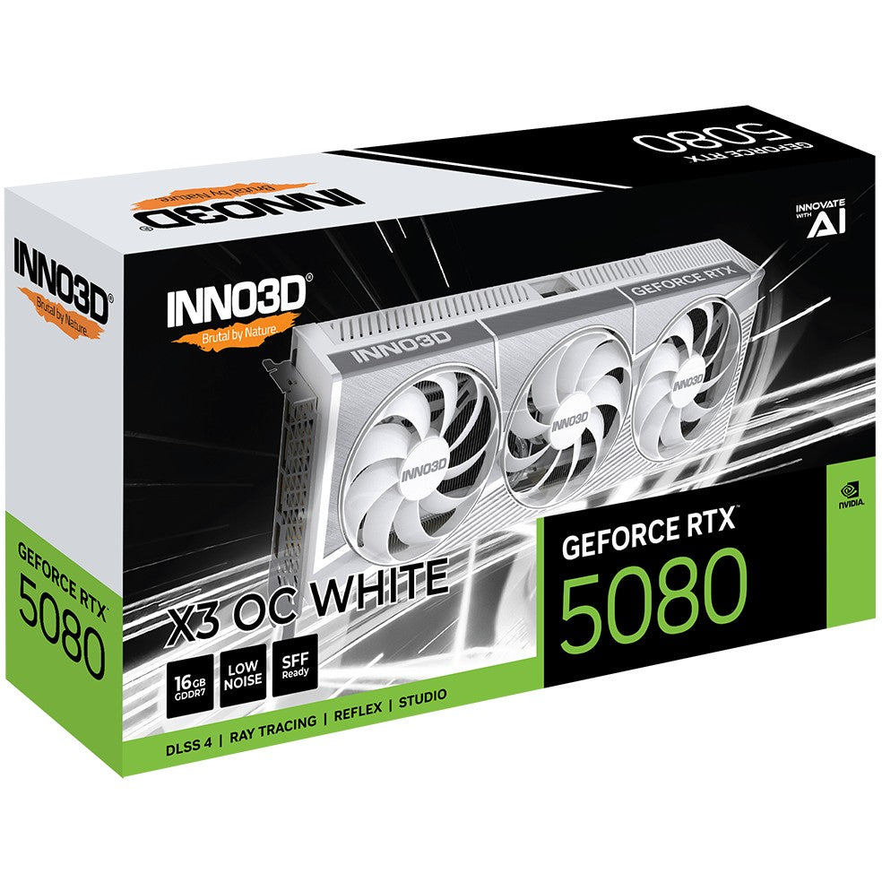 RTX 5080 16GB Inno3D X3 OC GDDR7 3Fan white
