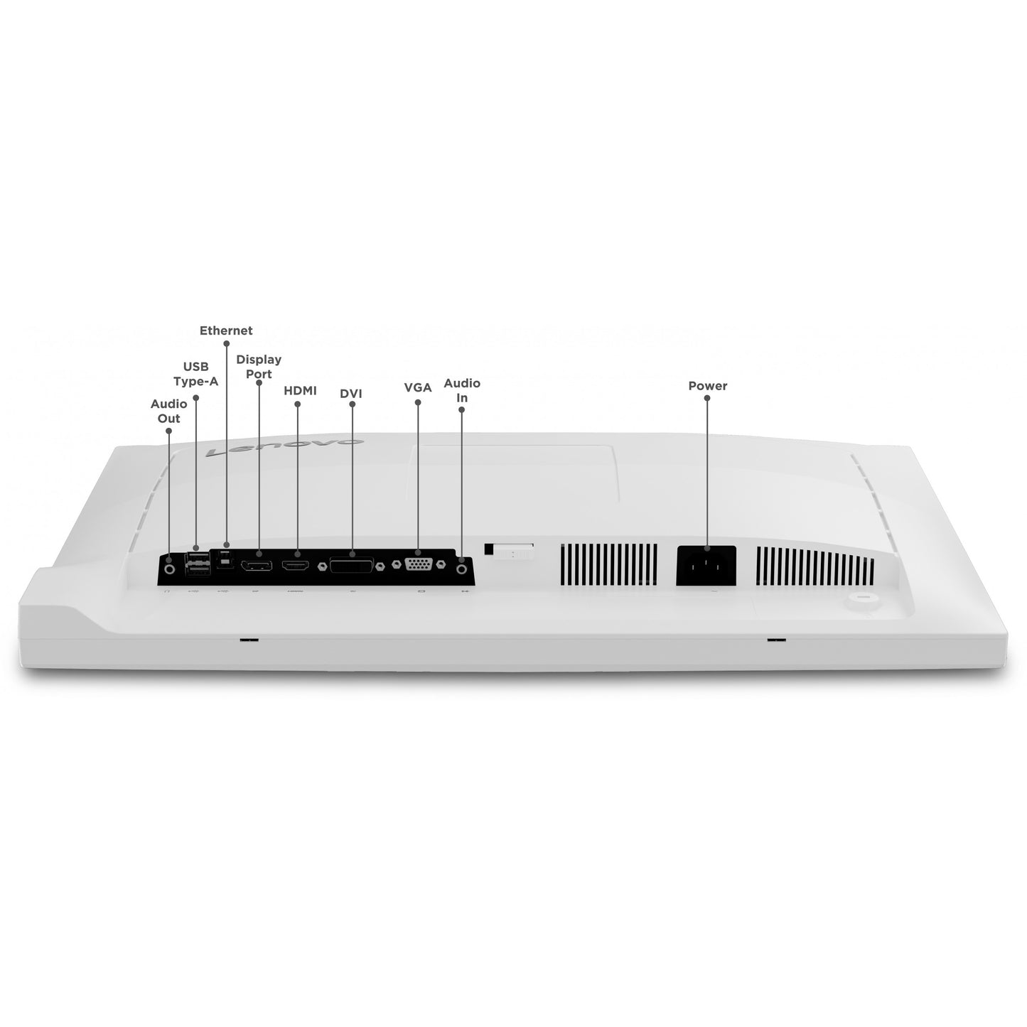 61cm/24" (1920x1200) Lenovo C24d-20 16:10 WUXGA IPS 5ms 60Hz HDMI DVI VGA Speaker White