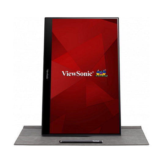 40,6cm/16" (1920x1080) ViewSonic TD1655 16:9 FHD IPS Touch Portable 6,5ms 60Hz MiniHDMI USB-C Speaker silver