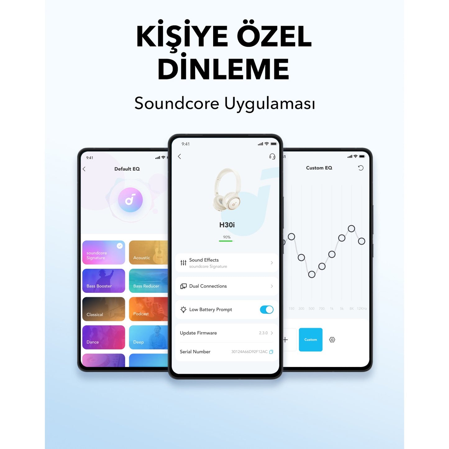 Anker Soundcore H30i over-ear BT Headset white