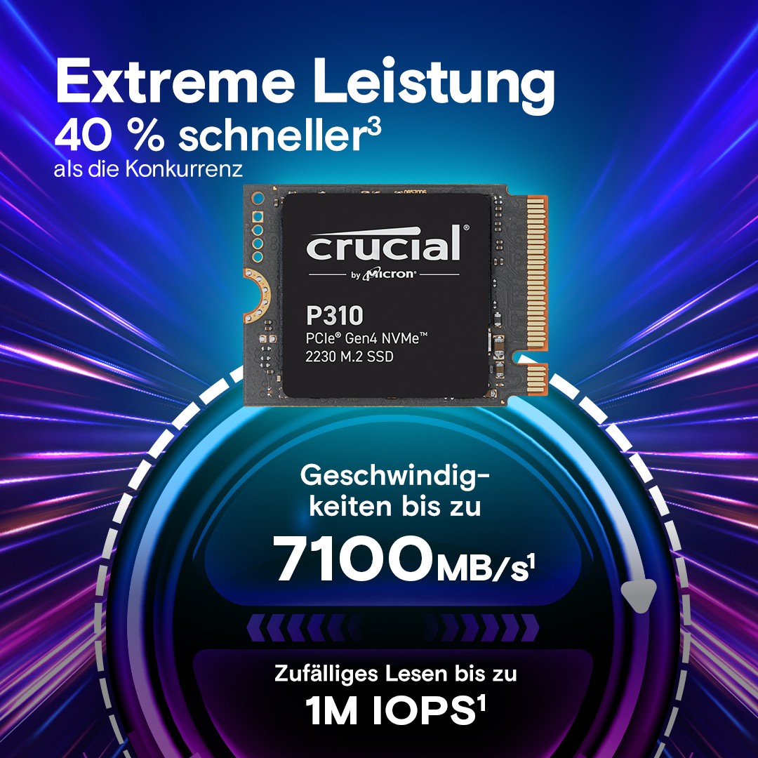 M.2 2 TB Crucial P310 NVMe PCIe Gen4 2230