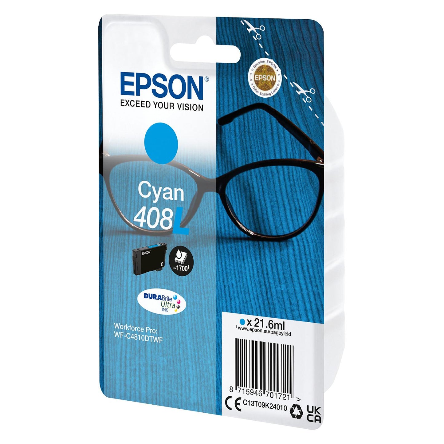 Epson Tinte 408L C13T09K24010 Cyan